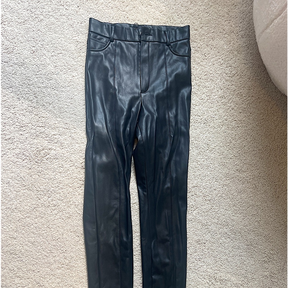ZARA LEATHER PANTS SKINNY FIT